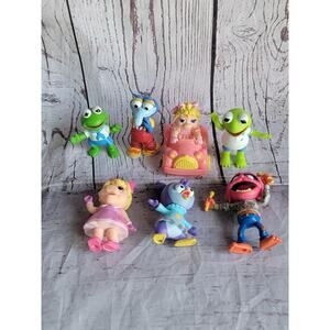 Disney Jr Muppet Babies Playroom Set 2.5" Figures 7pc Kermit Miss Piggy Gonzo